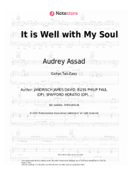 Sheet music, chords Audrey Assad - It is Well with My Soul