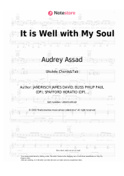 Sheet music, chords Audrey Assad - It is Well with My Soul