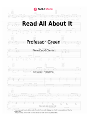 Sheet music, chords Professor Green, Emeli Sandé - Read All About It