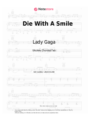 Sheet music, chords Lady Gaga, Bruno Mars - Die With A Smile