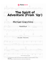 Sheet music, chords Michael Giacchino - The Spirit of Adventure (From 'Up')