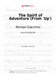 Sheet music, chords Michael Giacchino - The Spirit of Adventure (From 'Up')