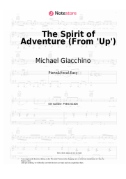 Sheet music, chords Michael Giacchino - The Spirit of Adventure (From 'Up')