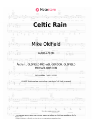 Sheet music, chords Mike Oldfield - Celtic Rain