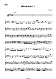 Sheet music, chords AYLIVA - Hältst du mit?