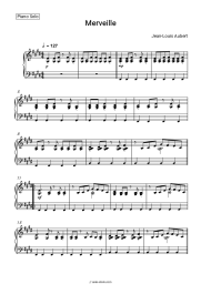 Sheet music, chords Jean-Louis Aubert - Merveille