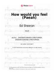 undefined Ed Sheeran - How would you feel (Paean)