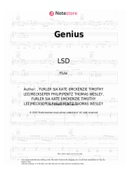 Sheet music, chords LSD - Genius