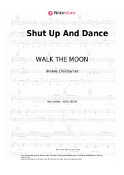 Sheet music, chords WALK THE MOON - Shut Up And Dance