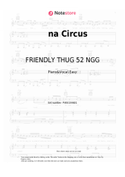 Sheet music, chords FRIENDLY THUG 52 NGG, Scriptonite - na Circus