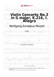 undefined Wolfgang Amadeus Mozart - Violin Concerto No.3 in G major, K.216, I. Allegro