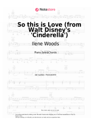 Sheet music, chords Ilene Woods, Mike Douglas - So this is Love (from Walt Disney's 'Cinderella')
