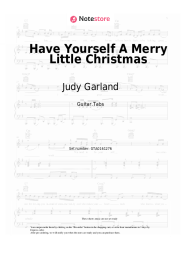 Sheet music, chords Judy Garland - Have Yourself A Merry Little Christmas