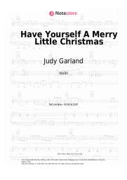 Sheet music, chords Judy Garland - Have Yourself A Merry Little Christmas