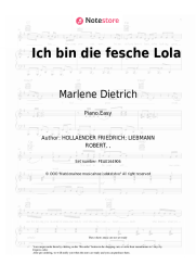 undefined Marlene Dietrich - Ich bin die fesche Lola (from 'The Blue Angel')