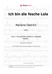 undefined Marlene Dietrich - Ich bin die fesche Lola (from 'The Blue Angel')