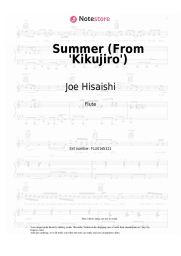 Sheet music, chords Joe Hisaishi - Summer (From 'Kikujiro')