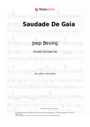 Sheet music, chords Joep Beving - Saudade De Gaia
