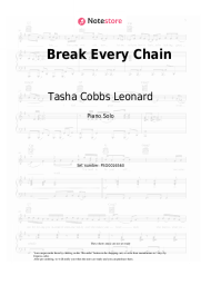 Sheet music, chords Tasha Cobbs Leonard - Break Every Chain