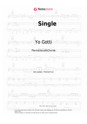 Sheet music, chords Yo Gotti, Stuey Rock - Single