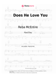 Sheet music, chords Reba McEntire, Linda Davis - Does He Love You