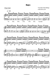 Sheet music, chords Trina, Nicki Minaj - BAPS