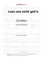 undefined Cat Ballou - Lass uns nicht geh’n