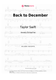 undefined Taylor Swift - Back to December