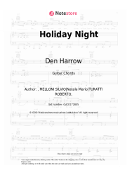 Sheet music, chords Den Harrow - Holiday Night