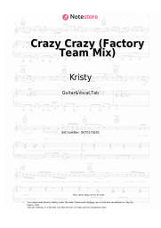 Sheet music, chords Kristy - Crazy Crazy (Factory Team Mix)
