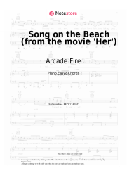 Sheet music, chords Arcade Fire - Song on the Beach (from the movie 'Her')