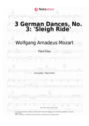 undefined Wolfgang Amadeus Mozart - 3 German Dances, No. 3: 'Sleigh Ride'