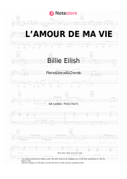 undefined Billie Eilish - L’AMOUR DE MA VIE