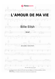 undefined Billie Eilish - L’AMOUR DE MA VIE