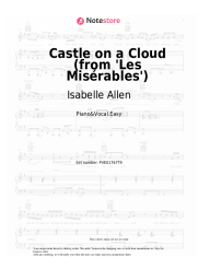 Sheet music, chords Isabelle Allen - Castle on a Cloud (from 'Les Misérables')