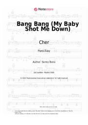 Sheet music, chords Cher - Bang Bang (My Baby Shot Me Down)