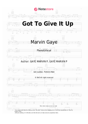Sheet music, chords Marvin Gaye - Got To Give It Up