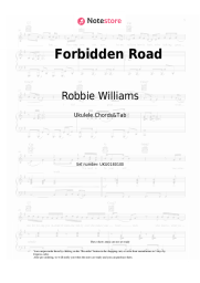 Sheet music, chords Robbie Williams - Forbidden Road
