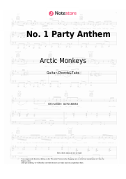 Sheet music, chords Arctic Monkeys - No. 1 Party Anthem