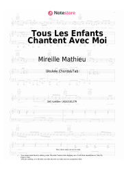 Sheet music, chords Mireille Mathieu - Tous Les Enfants Chantent Avec Moi