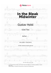 Sheet music, chords Gustav Holst - In the Bleak Midwinter