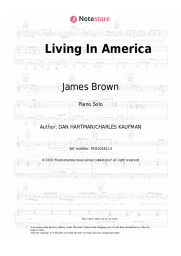Sheet music, chords James Brown - Living In America