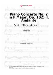 undefined Dmitri Shostakovich - Piano Concerto No. 2 in F Major, Op. 102: II. Andante
