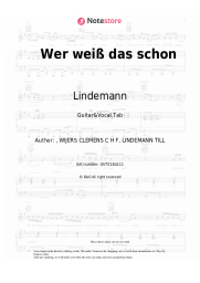 undefined Lindemann - Wer weiß das schon