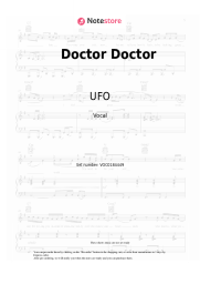Sheet music, chords UFO - Doctor Doctor