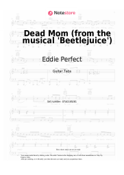 Sheet music, chords Eddie Perfect - Dead Mom (from the musical 'Beetlejuice')