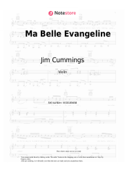 Sheet music, chords Jim Cummings, Randy Newman - Ma Belle Evangeline (from 'The Princess and the Frog')