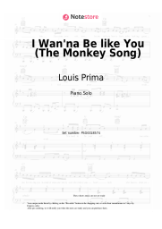 Sheet music, chords Louis Prima - I Wan'na Be like You (The Monkey Song)