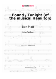 undefined Ben Platt, Lin-Manuel Miranda - Found / Tonight (of the musical Hamilton)