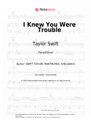 undefined Taylor Swift - I Knew You Were Trouble